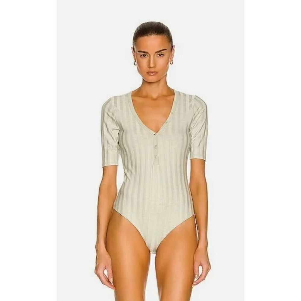 Jonathan Simkhai Ribbed Bodysuit Size XS 0 2